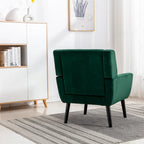Modern Soft Velvet Ergonomics Accent Chair Living Room Chair Bedroom Chair Home Chair With Black Legs