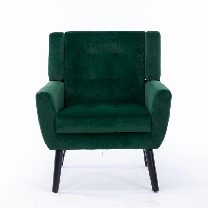 Modern Soft Velvet Ergonomics Accent Chair Living Room Chair Bedroom Chair Home Chair With Black Legs
