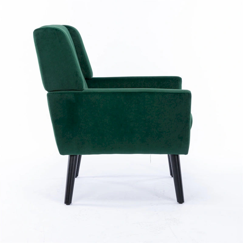 Modern Soft Velvet Ergonomics Accent Chair Living Room Chair Bedroom Chair Home Chair With Black Legs