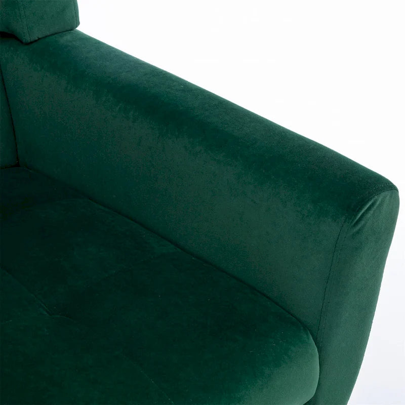 Modern Soft Velvet Ergonomics Accent Chair Living Room Chair Bedroom Chair Home Chair With Black Legs