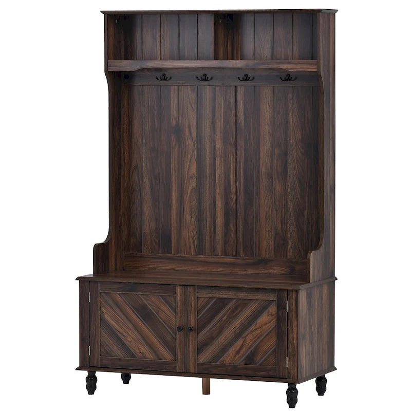 Hall Tree with 4 Hooks