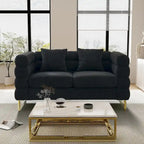 Teddy Fabric Modern Sectional Sofa Sets L-Shape/2/3/4 Seater Sofa Couch with Pillows