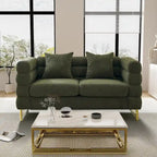 Teddy Fabric Modern Sectional Sofa Sets L-Shape/2/3/4 Seater Sofa Couch with Pillows