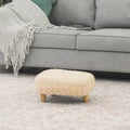 Adeco Foot Stool U Shape Ottoman for Living Room Bedroom