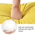 65 Linen Fabric Corner Sofa, Upholstered Indoor Chaise Lounge, Sleeper Sofa, Solid Wood Sofa Bed for Bedroom Living Room
