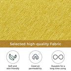 65 Linen Fabric Corner Sofa, Upholstered Indoor Chaise Lounge, Sleeper Sofa, Solid Wood Sofa Bed for Bedroom Living Room
