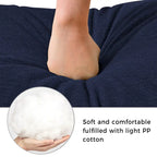 65 Linen Fabric Corner Sofa, Upholstered Indoor Chaise Lounge, Sleeper Sofa, Solid Wood Sofa Bed for Bedroom Living Room
