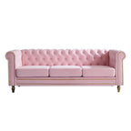 Modern Style Velvet Sofa 84.65 inch for Living Room