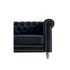 Modern Style Velvet Sofa 84.65 inch for Living Room
