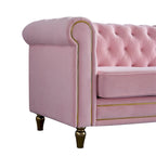 Modern Style Velvet Sofa 84.65 inch for Living Room