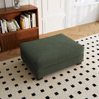 Sofa Corduroy Ottoman with Soild Wood