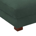 Sofa Corduroy Ottoman with Soild Wood