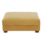 Sofa Corduroy Ottoman with Soild Wood