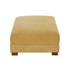 Sofa Corduroy Ottoman with Soild Wood