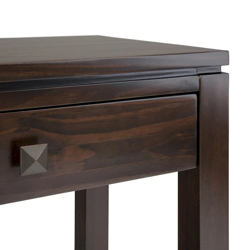 WYNDENHALL Essex SOLID WOOD 60 inch Wide Contemporary Wide Console Sofa Table - 60 x 15 x 29.5