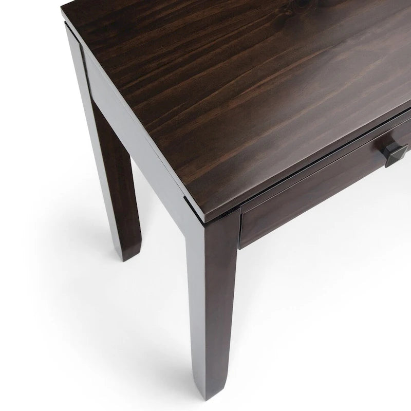 WYNDENHALL Essex SOLID WOOD 60 inch Wide Contemporary Wide Console Sofa Table - 60 x 15 x 29.5