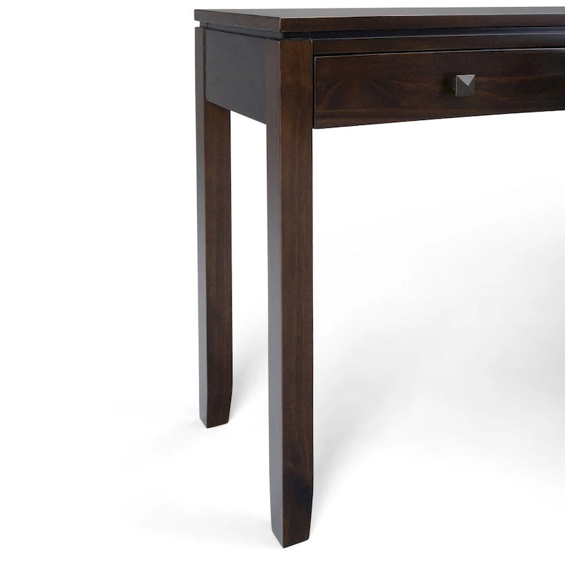 WYNDENHALL Essex SOLID WOOD 60 inch Wide Contemporary Wide Console Sofa Table - 60 x 15 x 29.5