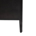 34 Tall MDF 3-door Accent Cabinet with Adjustable Shelf