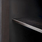 34 Tall MDF 3-door Accent Cabinet with Adjustable Shelf