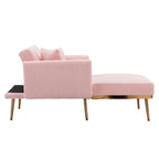 62 L Chaise Lounge Indoor, Modern Teddy Fabric Sleeper Chair Bed for Living Room, Convertible Lounge Chair with Iron Legs