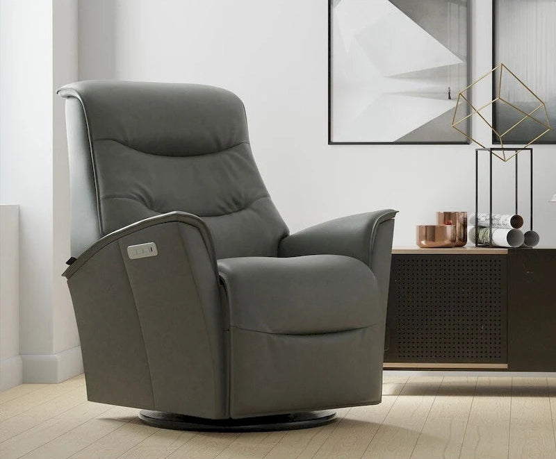 Fjords Dallas Leather Swing Recliner