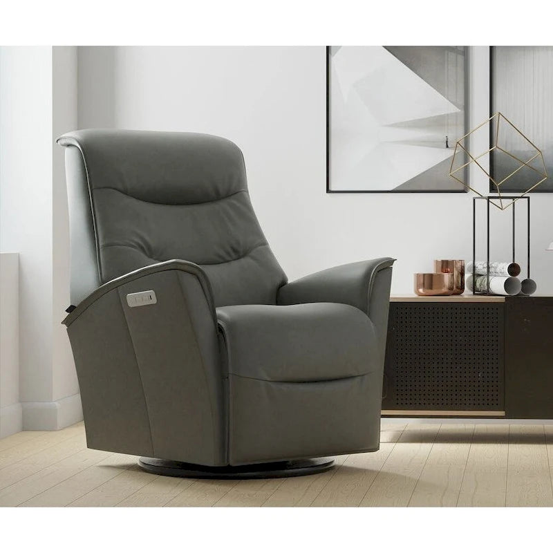 Leather Swing Recliner