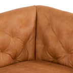Poly & Bark Essex 74 Apartment Sofa - Full Grain Genuine Italian Leather