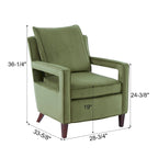 Velvet Accent Arm Chair