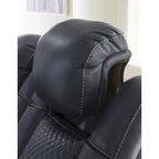 Signature Design by Ashley Fyne-Dyme Power Reclining Loveseat with Console - 74W x 43D x 43H