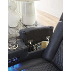 Signature Design by Ashley Fyne-Dyme Power Reclining Loveseat with Console - 74W x 43D x 43H
