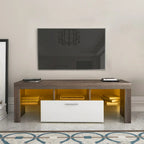 Morden 51-inch TV Stand for TVs up to 55-in with LED Color Changing Lights