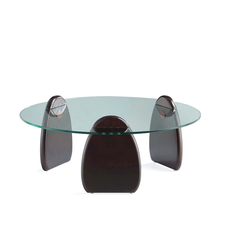 Manhattan Comfort Artesia Dark Walnut Modern Coffee Table