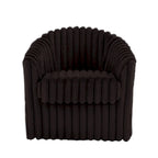 2 Set Modern 49 Upholstered Plush Corduroy Swivel Barrel Accent Chair