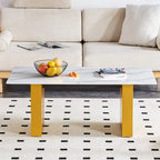 Modern minimalist transparent tempered glass coffee table
