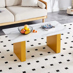 Modern minimalist transparent tempered glass coffee table