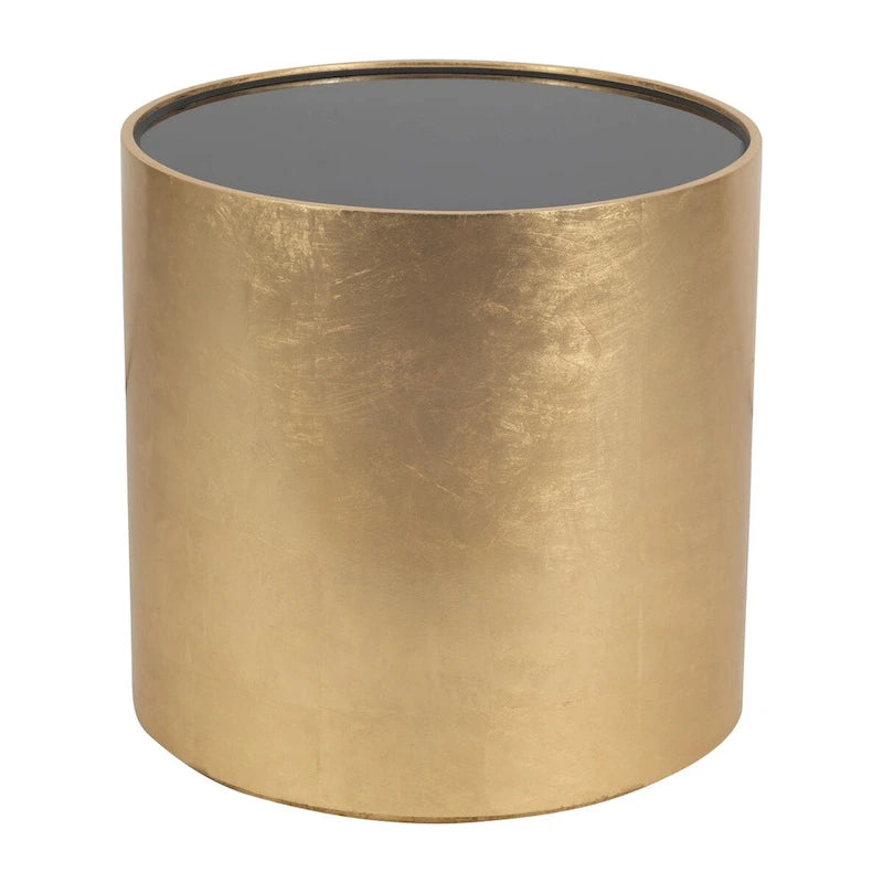 Sagebrook Home Modern Glam Wood Round Glass Coffee and End Table