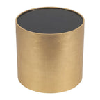 Sagebrook Home Modern Glam Wood Round Glass Coffee and End Table