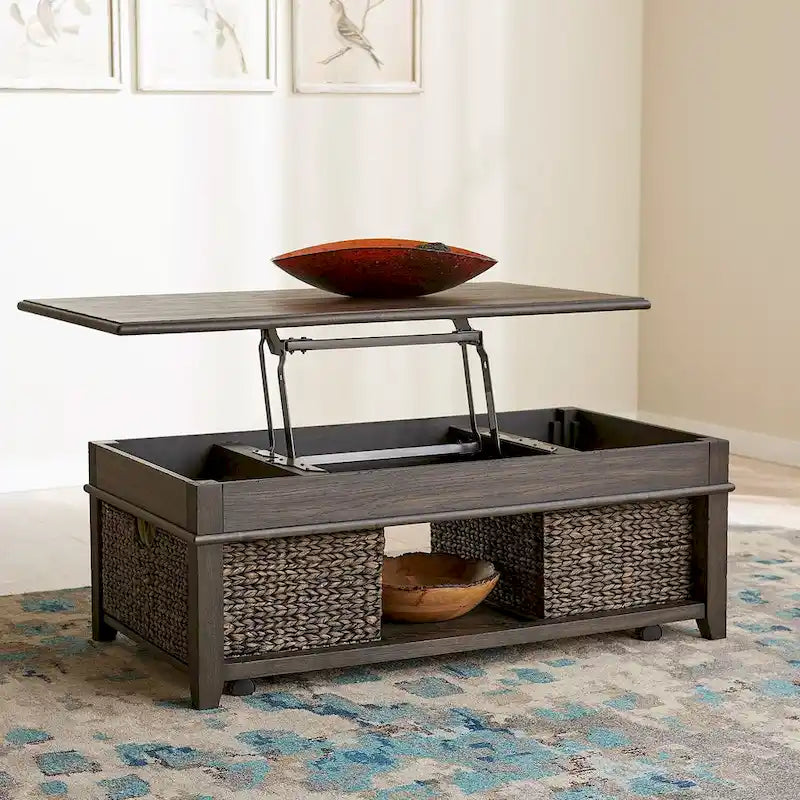 Mill Creek Peppercorn 3 Piece Lift Top Cocktail Table Set