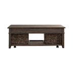 Mill Creek Peppercorn 3 Piece Lift Top Cocktail Table Set