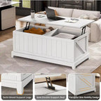 48 in Lift Top Coffee Table Storage Room Fence Design Farmhouse