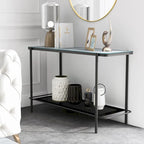 Puetz Contemporary White Glass Top 3-Piece Coffee Table Set by Furniture of America