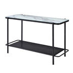 Puetz Contemporary White Glass Top 3-Piece Coffee Table Set by Furniture of America