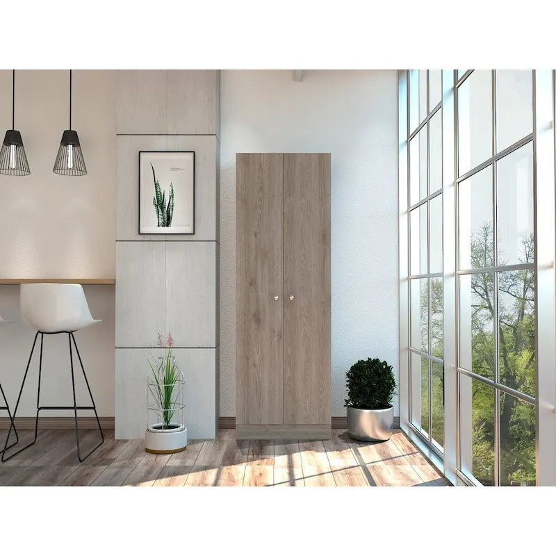 Storage Cabinet Pipestone, Double Door, White Finish,High quality and durable