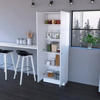 Storage Cabinet Pipestone, Double Door, White Finish,High quality and durable