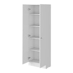 Storage Cabinet Pipestone, Double Door, White Finish,High quality and durable