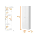Storage Cabinet Pipestone, Double Door, White Finish,High quality and durable