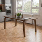 Furniture of America Beau I Mid-century Walnut 5-Piece Rectangle Dining Table Set
