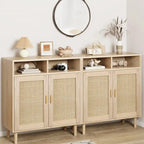 Eie Modern Rattan Buffet Cabinet - 62.9D x 15.7W x 36.2H