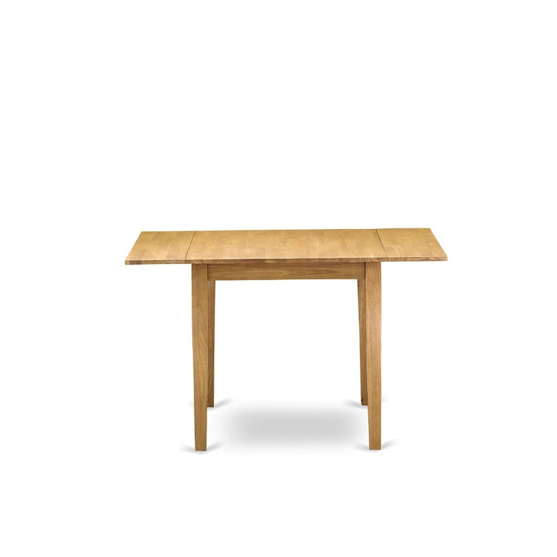 East West Furniture Dining Set- a Rectangle Dining Room Table and Kitchen Chairs, Oak (Pieces Option)