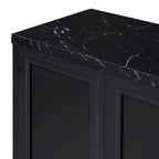 Contemporary Sideboard with Spacious Storage, Metal Handles